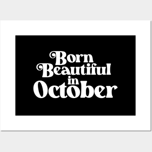 Born Beautiful in October - Birth Month (2) - Birthday Posters and Art